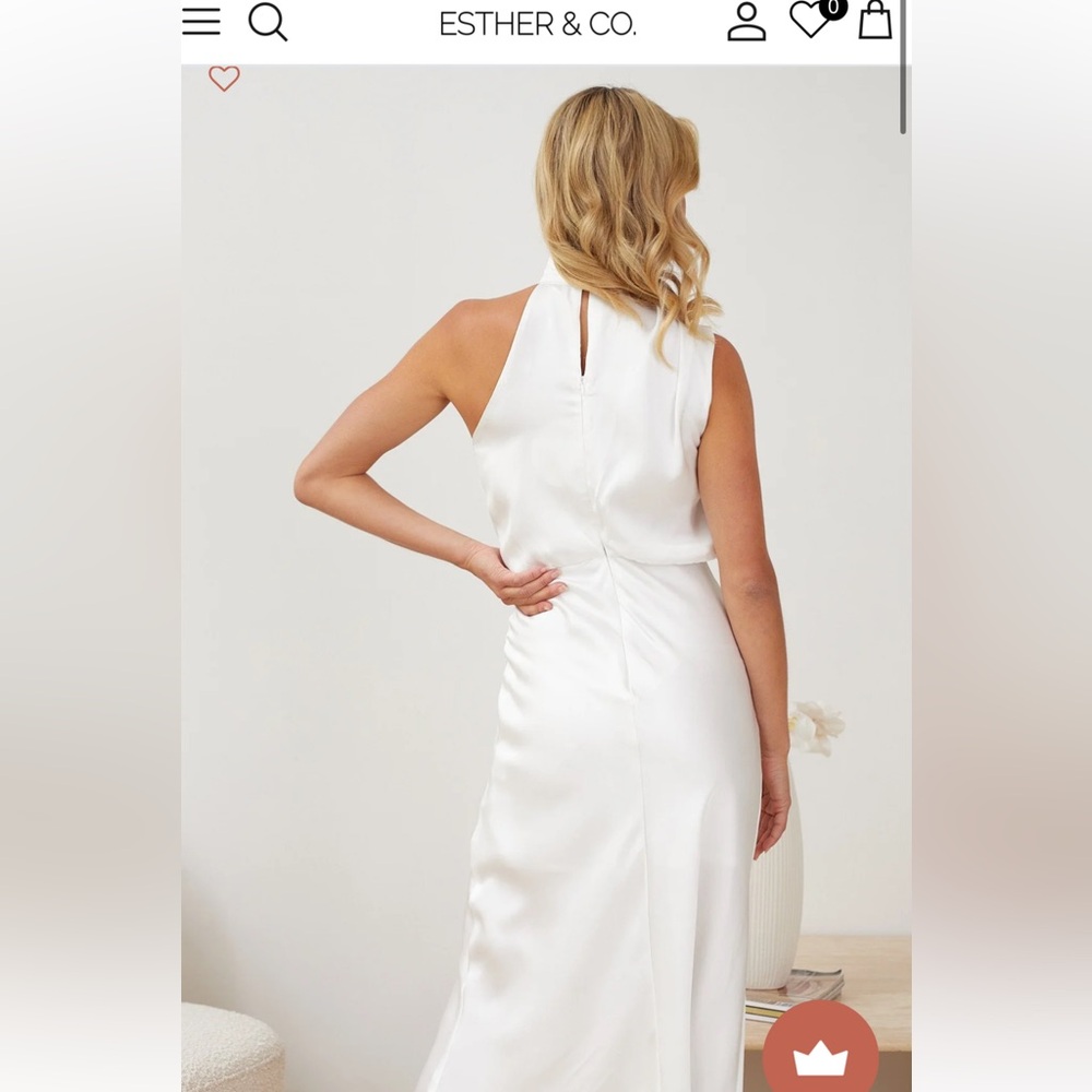 Esther & Co Zarriah Dress- White - Picture 6 of 6